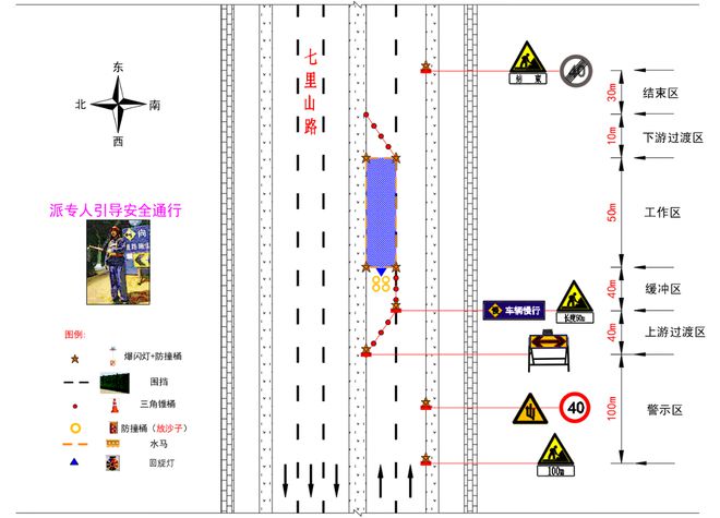 注意！七里山路(英雄山路-玉函路)局部中压天然气管道杏彩体育平台将进行施工(图2)